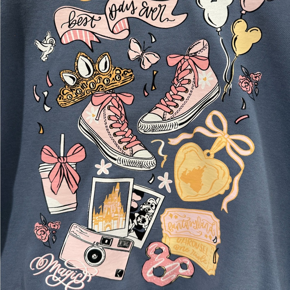 Brand New Without Tags Best Day Ever Disney Inspired Sweatshirt - Unisex Medium - Picture 2 of 4